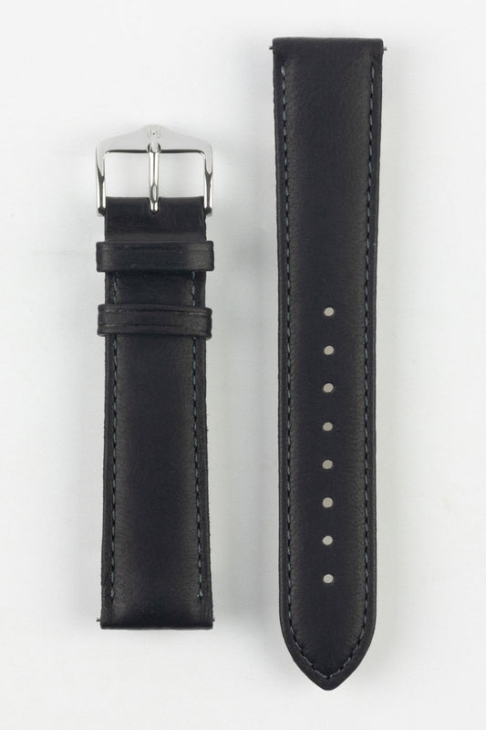 HIRSCH Merino Nappa Leather Strap Brown 19mm Gold Buckle | 01206010-19-GB - www.Shopthatapp.com