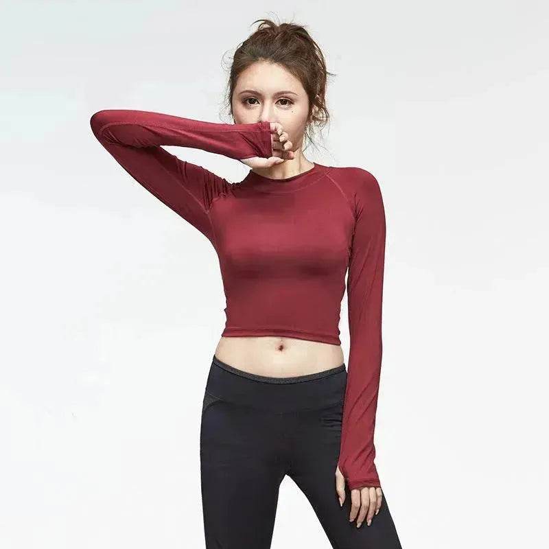 Hollowed-out back gym clothes - www.Shopthatapp.com #