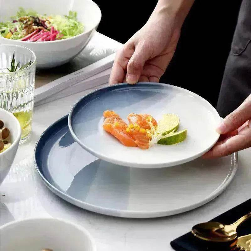 Home Creative Gradient Nordic Ceramic Plate Set - www.Shopthatapp.com