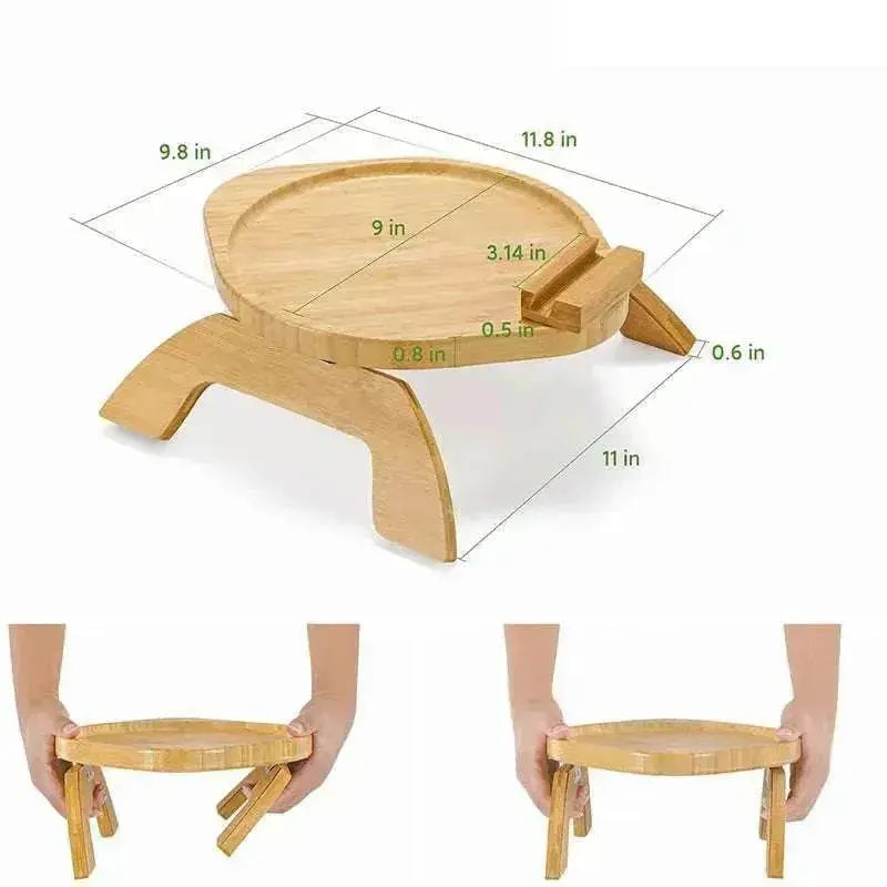 Home Decor Bamboo Sofa Portable Folding Tray - www.Shopthatapp.com