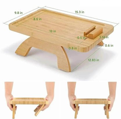 Home Decor Bamboo Sofa Portable Folding Tray - www.Shopthatapp.com