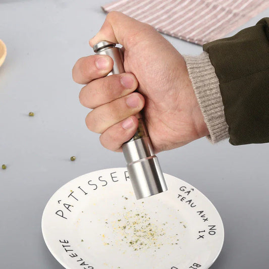 Home Fashion Stainless Steel Manual Pepper Grinder - www.Shopthatapp.com
