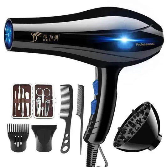 Home Hairdressing High-Power Blue Light Negative Ion Hair Dryer - www.Shopthatapp.com
