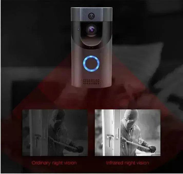 Home alarm smart wifi video doorbell wireless video intercom doorbell mobile phone remote video sea H1 program - www.Shopthatapp.com #