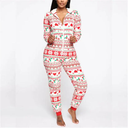 Hooded Nightwear for women Christmas Pajamas set - www.Shopthatapp.com