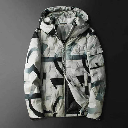 Hooded down jacket - www.Shopthatapp.com