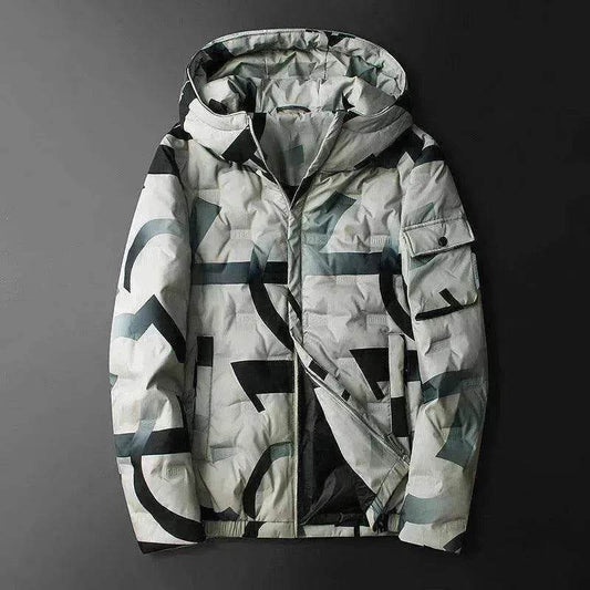 Hooded down jacket - www.Shopthatapp.com
