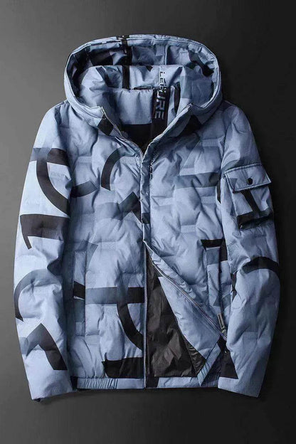 Hooded down jacket - www.Shopthatapp.com