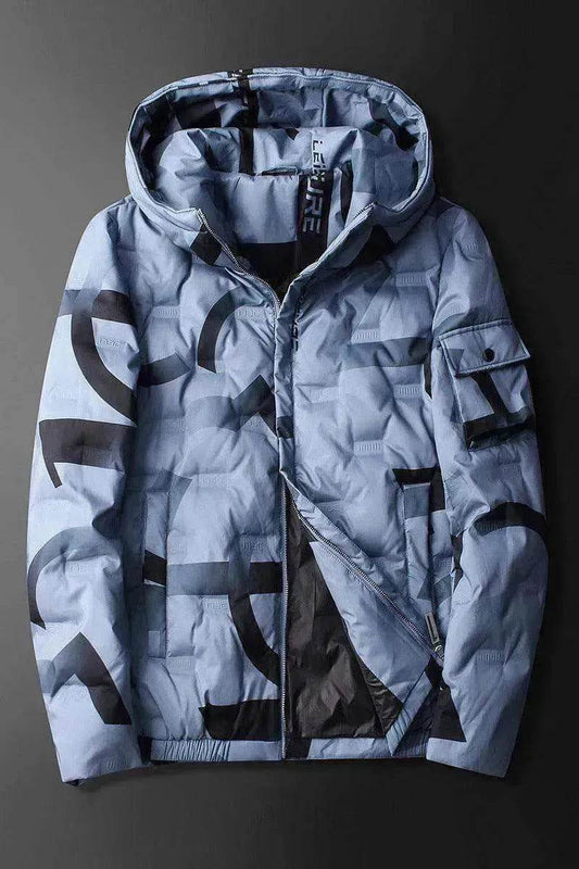 Hooded down jacket - www.Shopthatapp.com