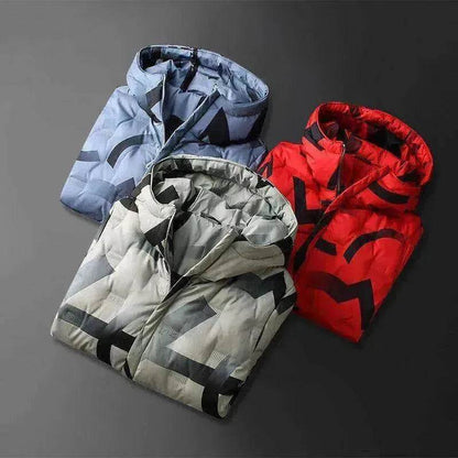 Hooded down jacket - www.Shopthatapp.com