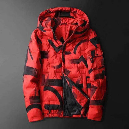 Hooded down jacket - www.Shopthatapp.com