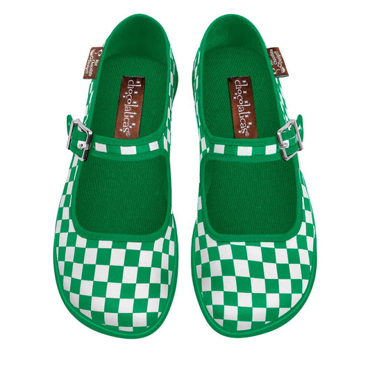 Hot Chocolate Design Checkers - Green-Women and girls shoes-www.Shopthatapp.com-Popping Candy