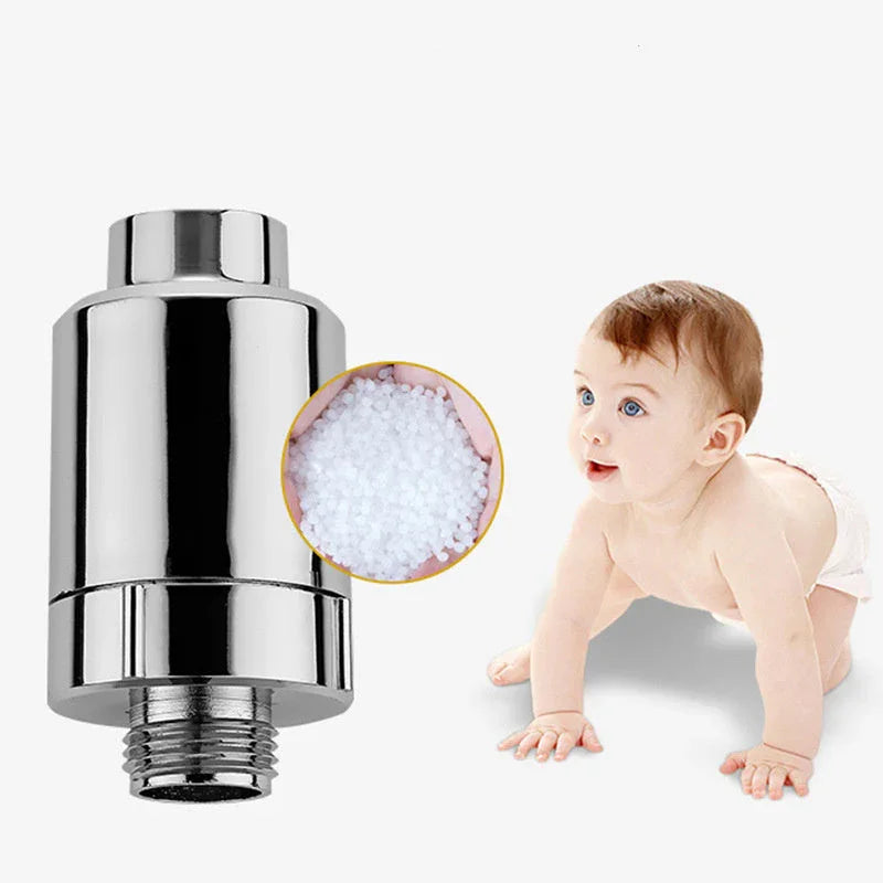 Household Silver Water Heater Shower Filter - www.Shopthatapp.com #