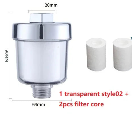 Household Silver Water Heater Shower Filter - www.Shopthatapp.com #
