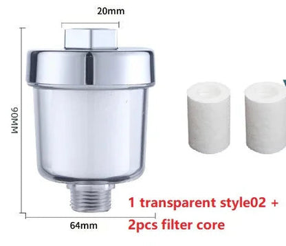 Household Silver Water Heater Shower Filter - www.Shopthatapp.com #