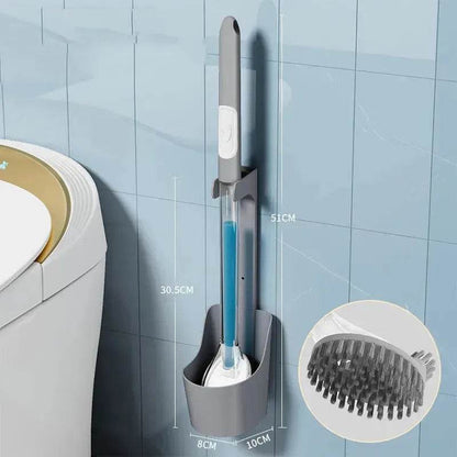 Household Sturdy Bristle strong  silicone Toilet brush - www.Shopthatapp.com #