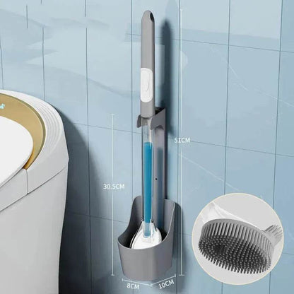Household Sturdy Bristle strong  silicone Toilet brush - www.Shopthatapp.com #