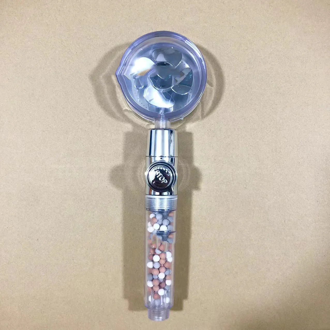 Household Turbine Tricolor Filter Ball Supercharged Shower - www.Shopthatapp.com