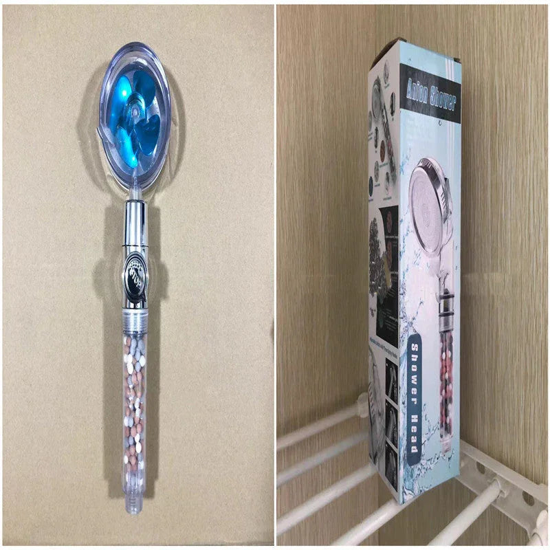 Household Turbine Tricolor Filter Ball Supercharged Shower - www.Shopthatapp.com