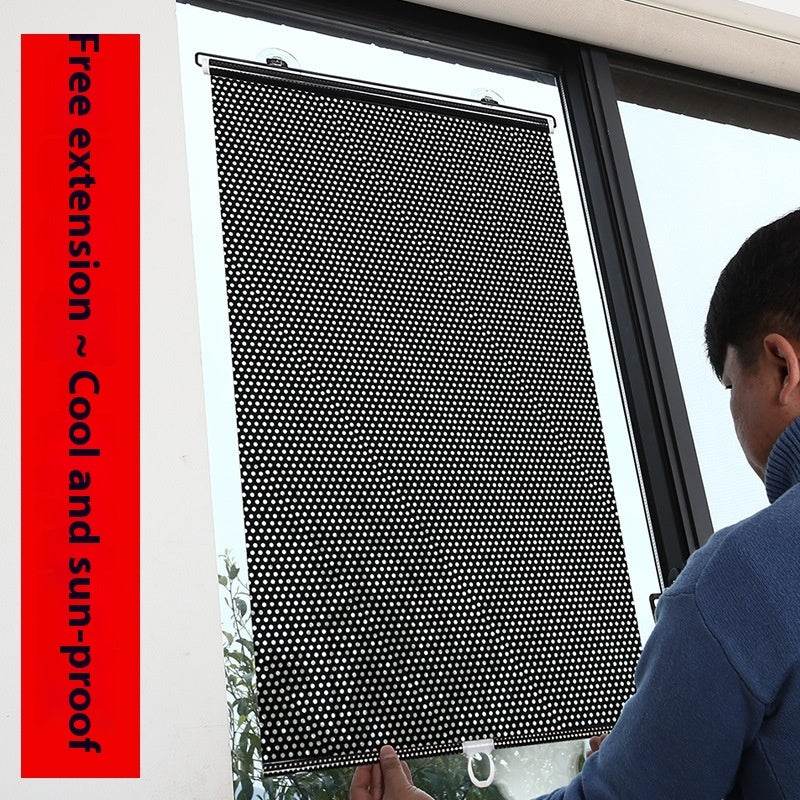 Household Window Sun Protection Punch-free Shading Balcony Shutter - www.Shopthatapp.com #