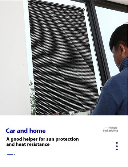 Household Window Sun Protection Punch-free Shading Balcony Shutter - www.Shopthatapp.com #