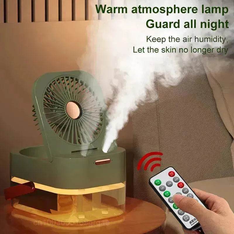 Humidifier Spray Fan Portable Fan Air Cooler Air Humidifier USB Fan Desktop Fan With Night Light For Summer Home Appliance - www.Shopthatapp.com #
