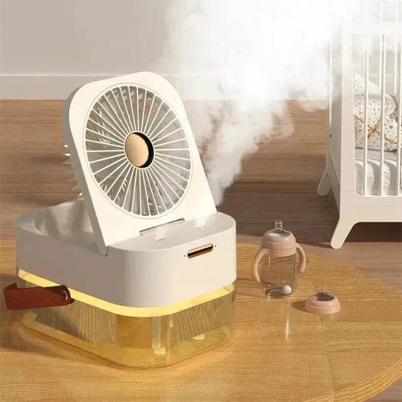 Humidifier Spray Fan Portable Fan Air Cooler Air Humidifier USB Fan Desktop Fan With Night Light For Summer Home Appliance - www.Shopthatapp.com #