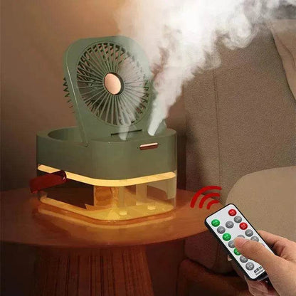 Humidifier Spray Fan Portable Fan Air Cooler Air Humidifier USB Fan Desktop Fan With Night Light For Summer Home Appliance - www.Shopthatapp.com #