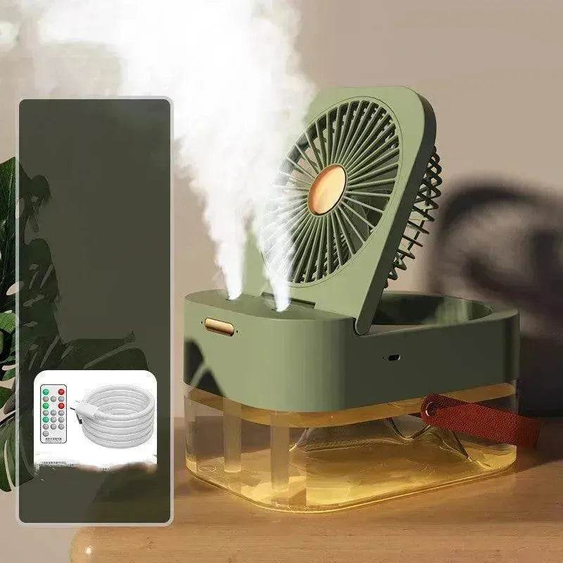 Humidifier Spray Fan Portable Fan Air Cooler Air Humidifier USB Fan Desktop Fan With Night Light For Summer Home Appliance - www.Shopthatapp.com #