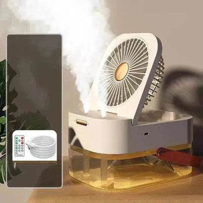 Humidifier Spray Fan Portable Fan Air Cooler Air Humidifier USB Fan Desktop Fan With Night Light For Summer Home Appliance - www.Shopthatapp.com #