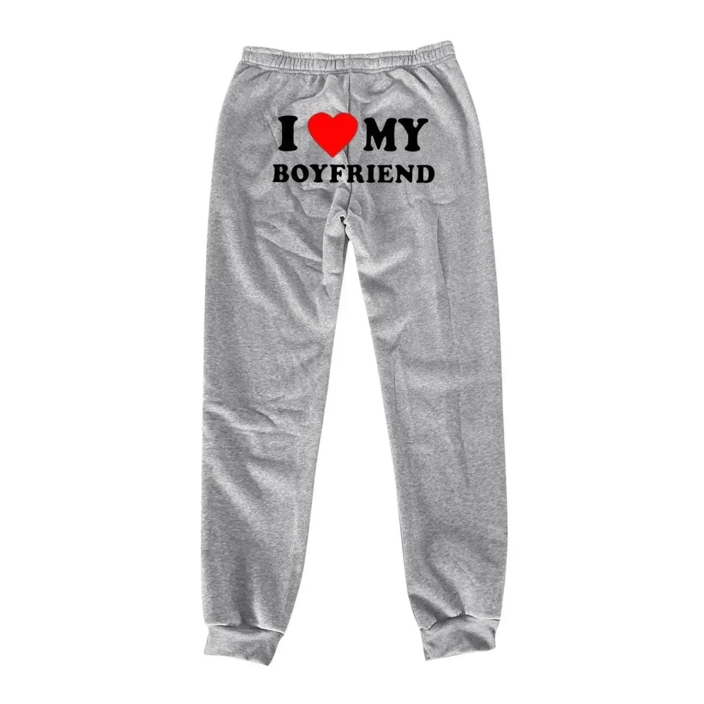 I Love MY BOYFRIEND Printed Trousers Casual Sweatpants Men And Women Sports Pants - www.Shopthatapp.com #