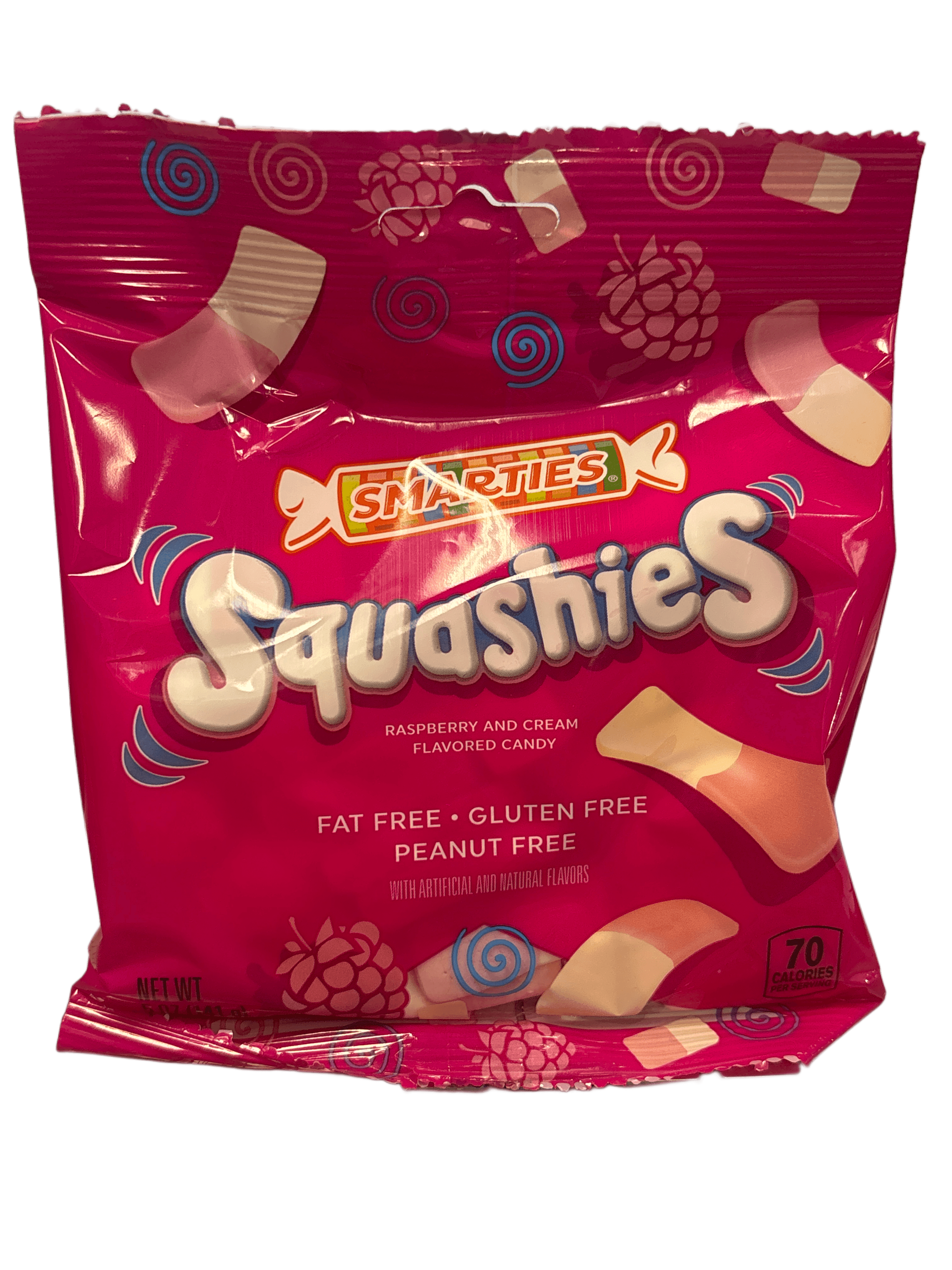 Squashies Smarties Raspberry And Cream Candy Bag 141G - U.S Edition - www.Shopthatapp.com