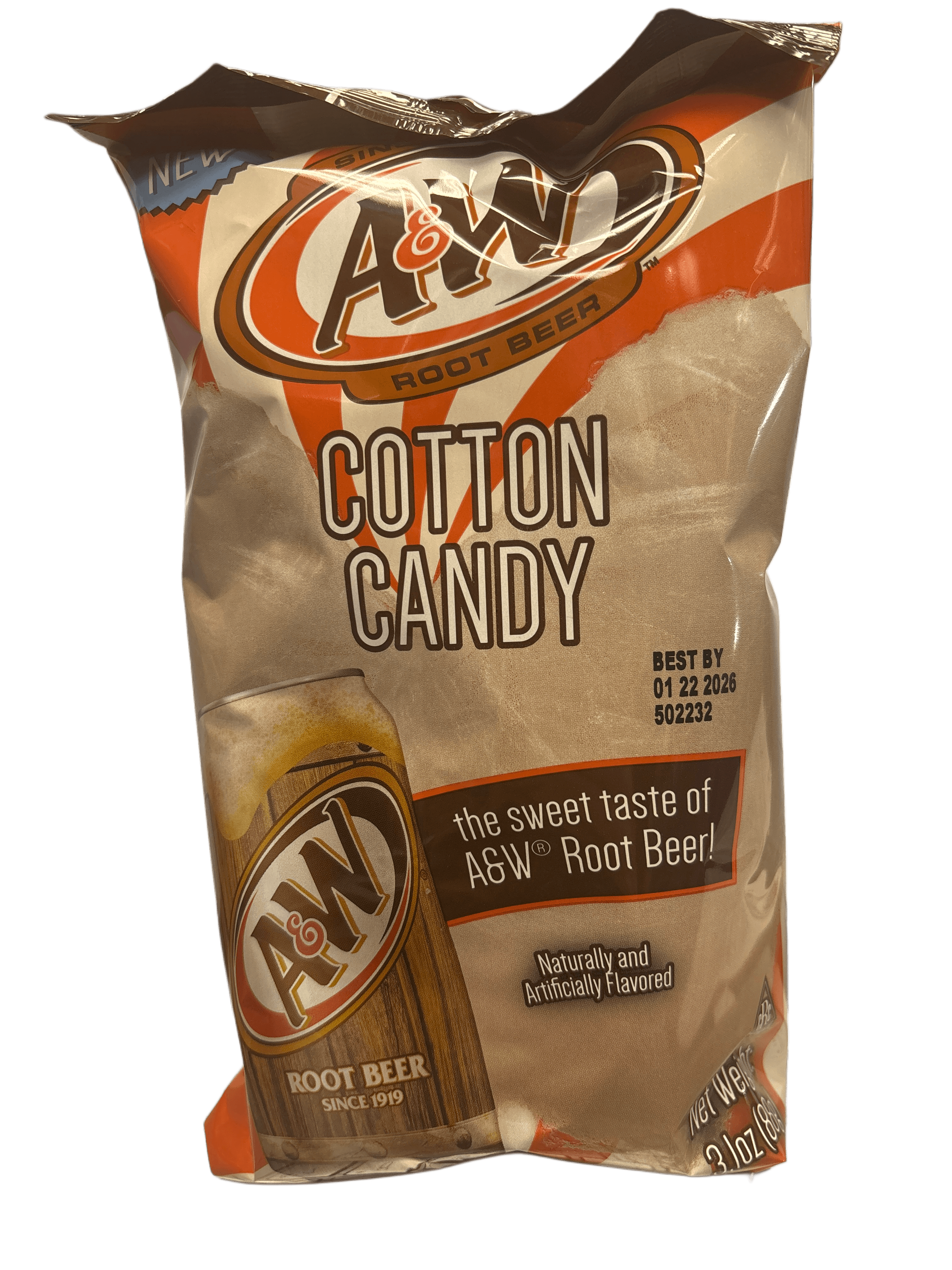 A&W Root Beer Cotton Candy 3OZ - Canadian Edition - www.Shopthatapp.com
