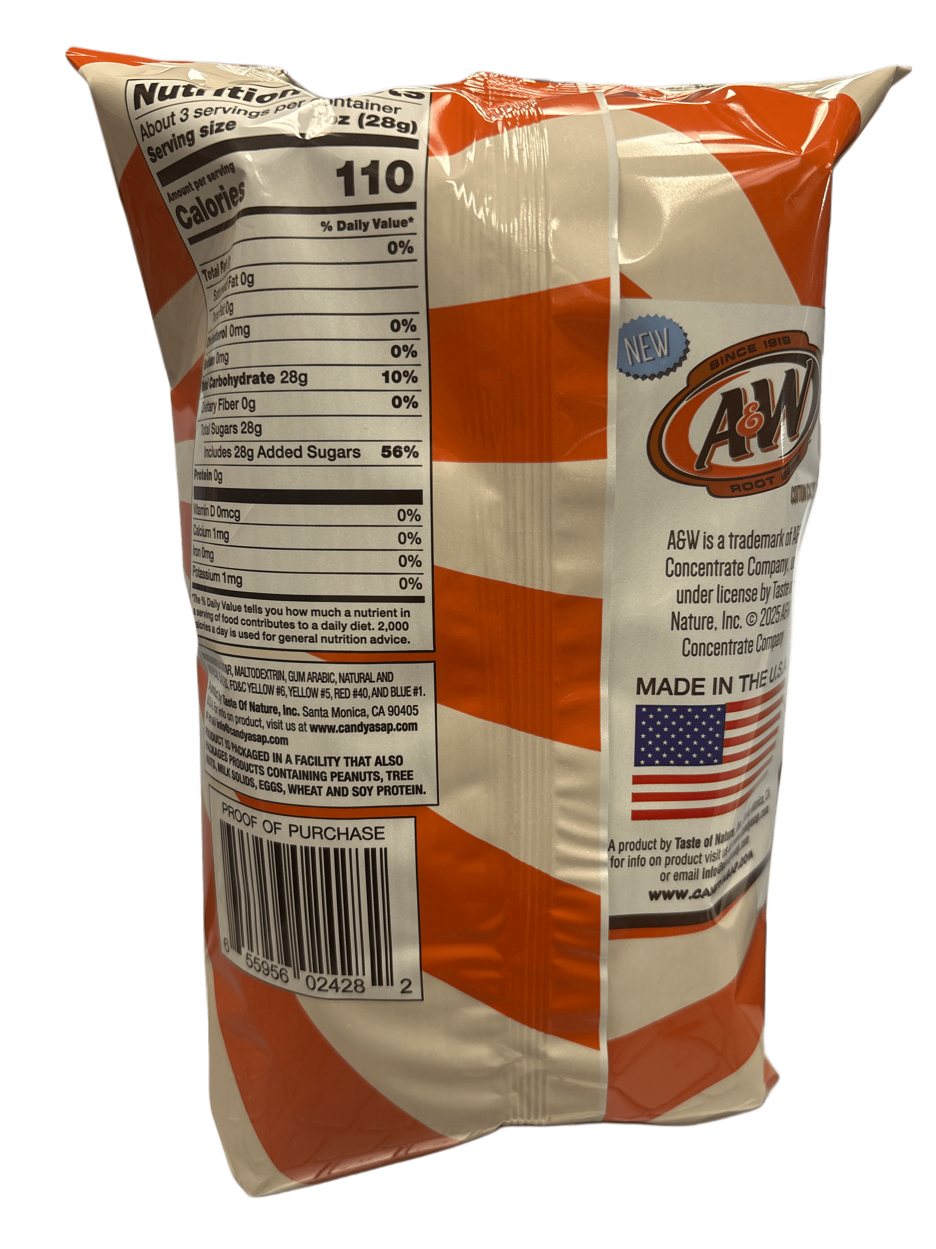 A&W Root Beer Cotton Candy 3OZ - Canadian Edition - www.Shopthatapp.com