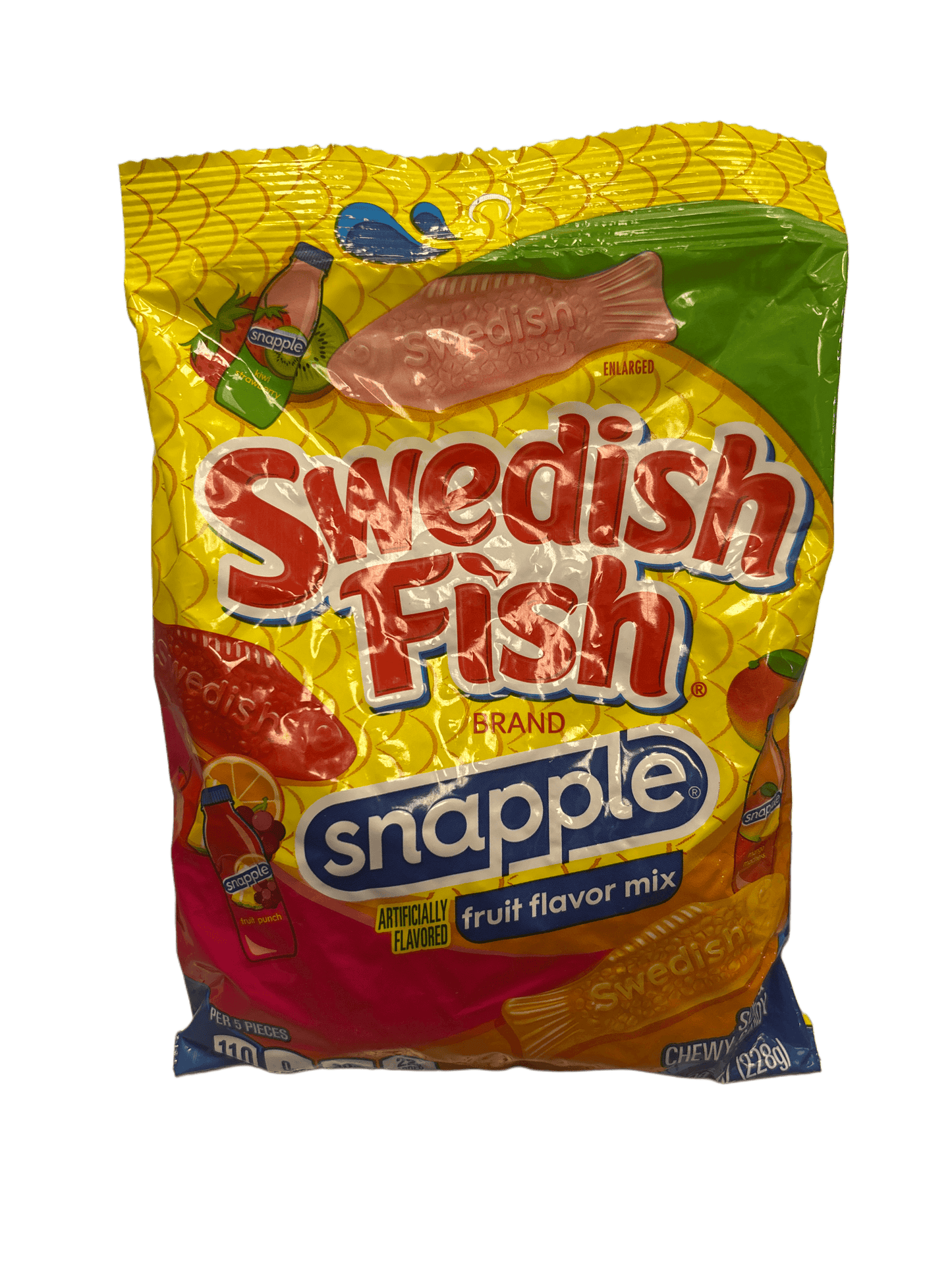 Swedish Fish Snapple Fruit Flavor Mix Candy Bag 228G - U.S Edition - www.Shopthatapp.com