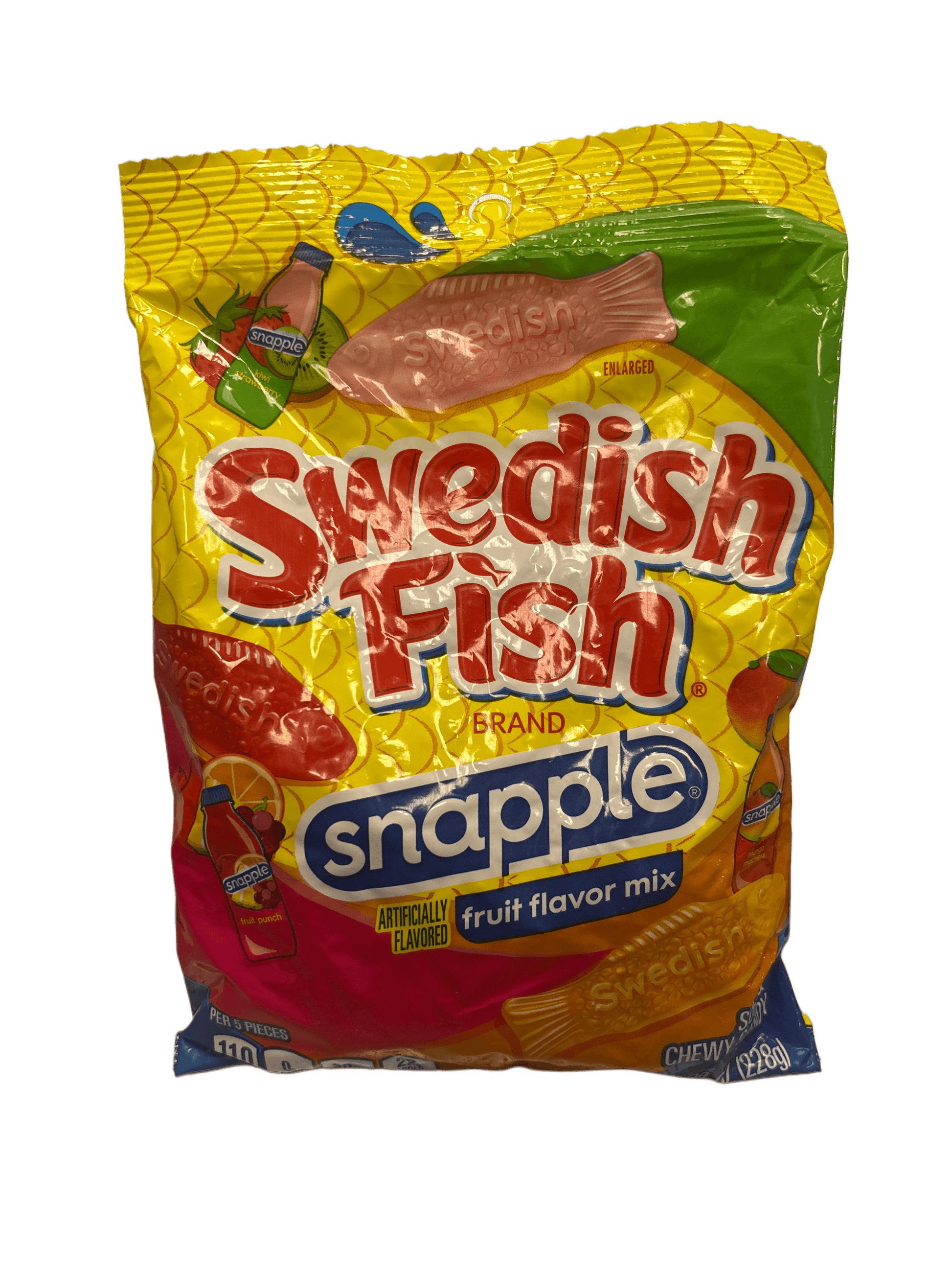 Swedish Fish Snapple Fruit Flavor Mix Candy Bag 228G - U.S Edition - www.Shopthatapp.com