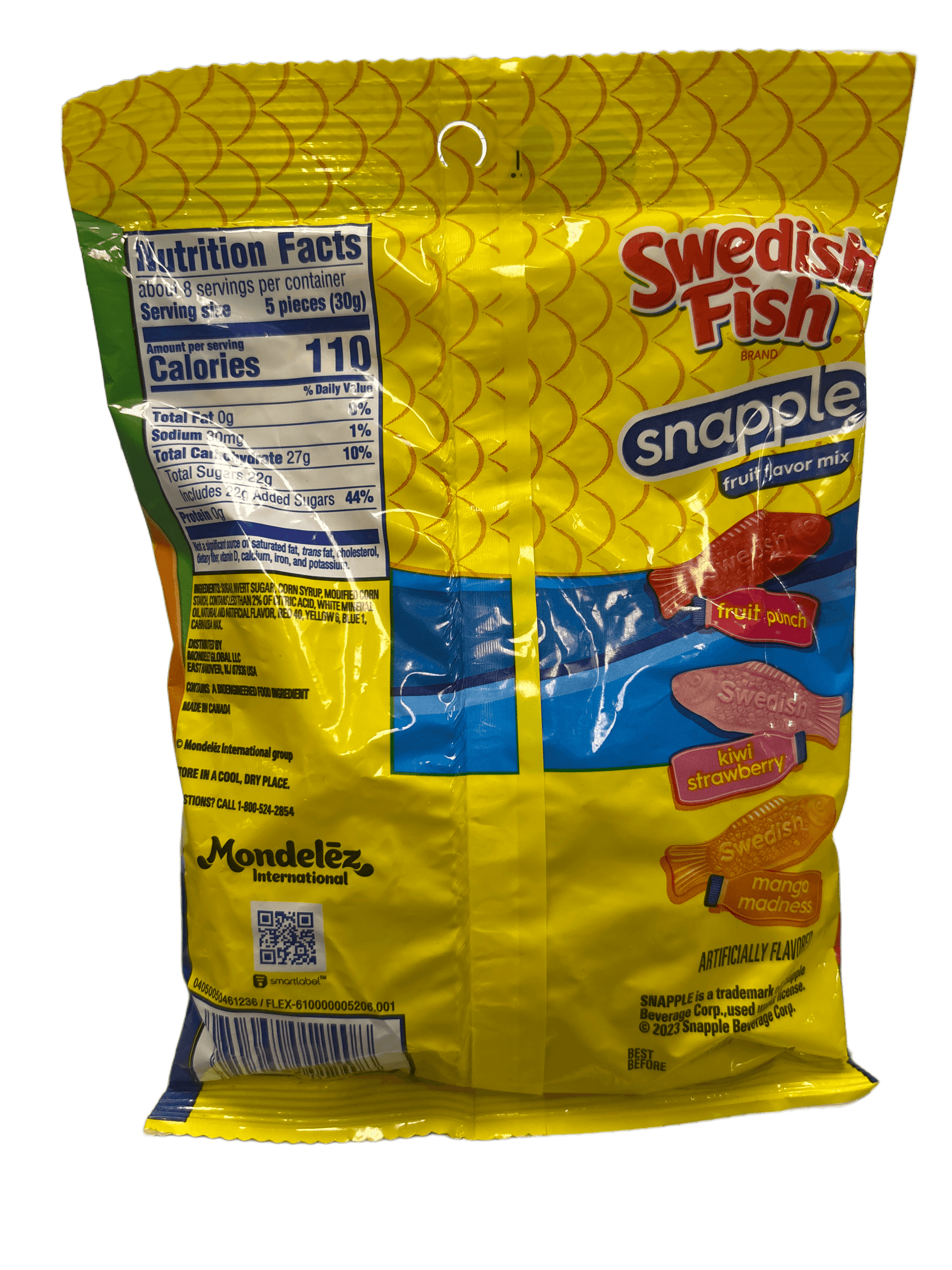 Swedish Fish Snapple Fruit Flavor Mix Candy Bag 228G - U.S Edition - www.Shopthatapp.com