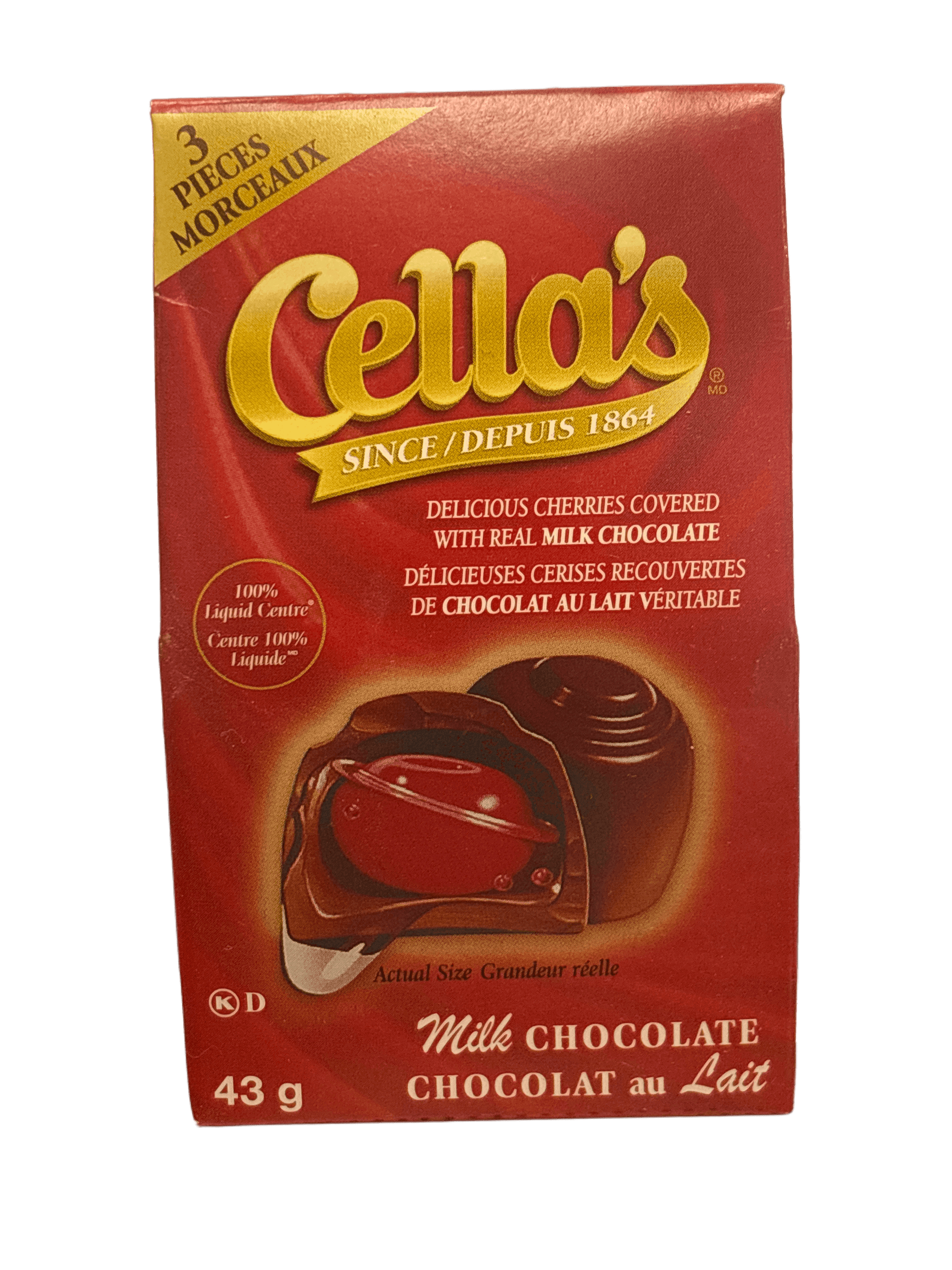 Cella's Delicious Cherry Chocolate 43G - Canadian Edition - www.Shopthatapp.com