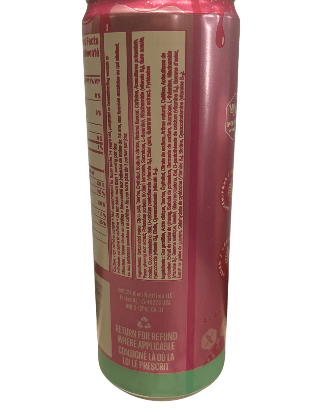 Alani Nu Pink Slush Energy Drink 355ML - Canada Edition - www.Shopthatapp.com