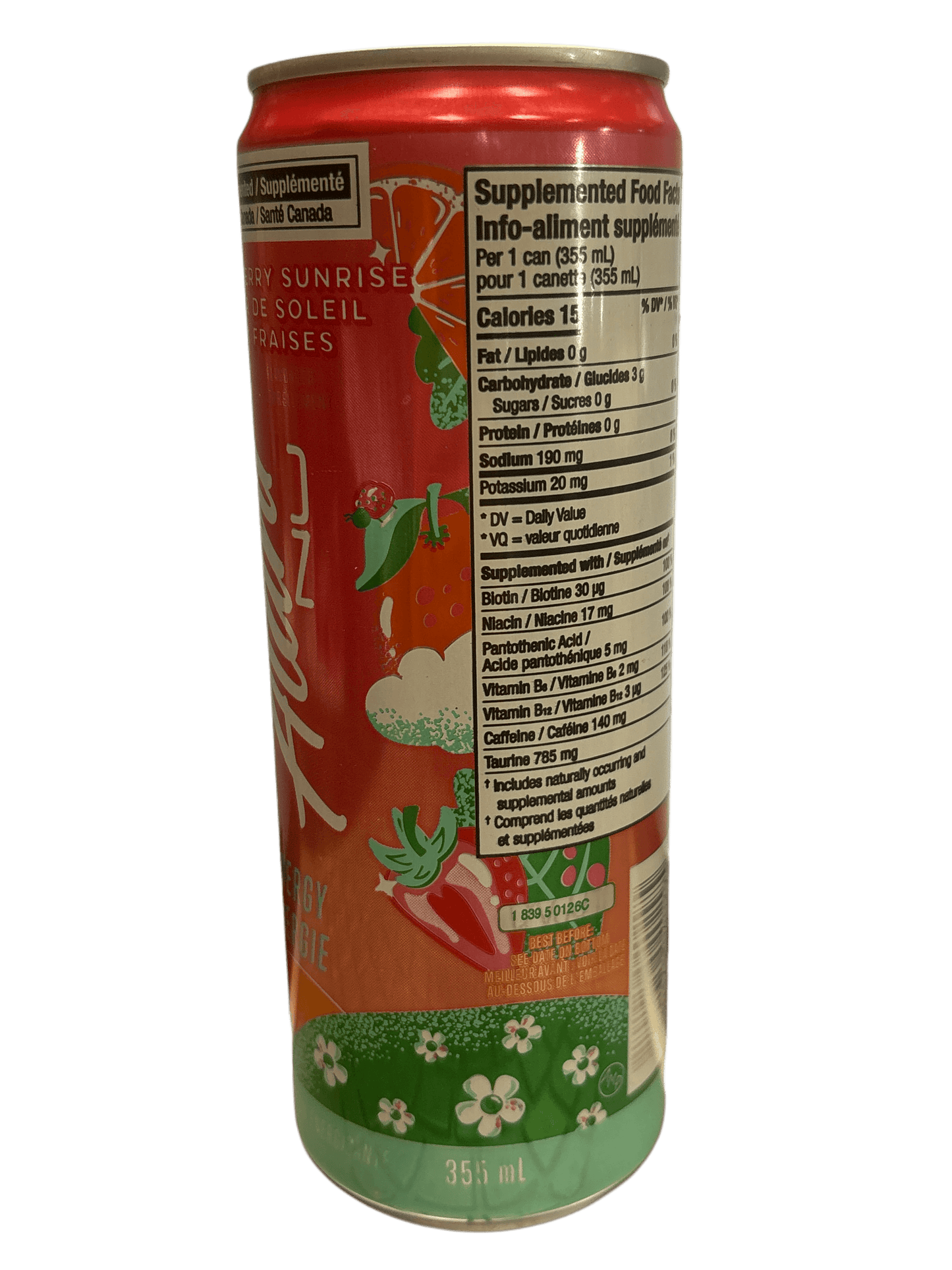 Alani Nu Strawberry Sunrise Energy Drink 355ML - Canadian Edition - www.Shopthatapp.com