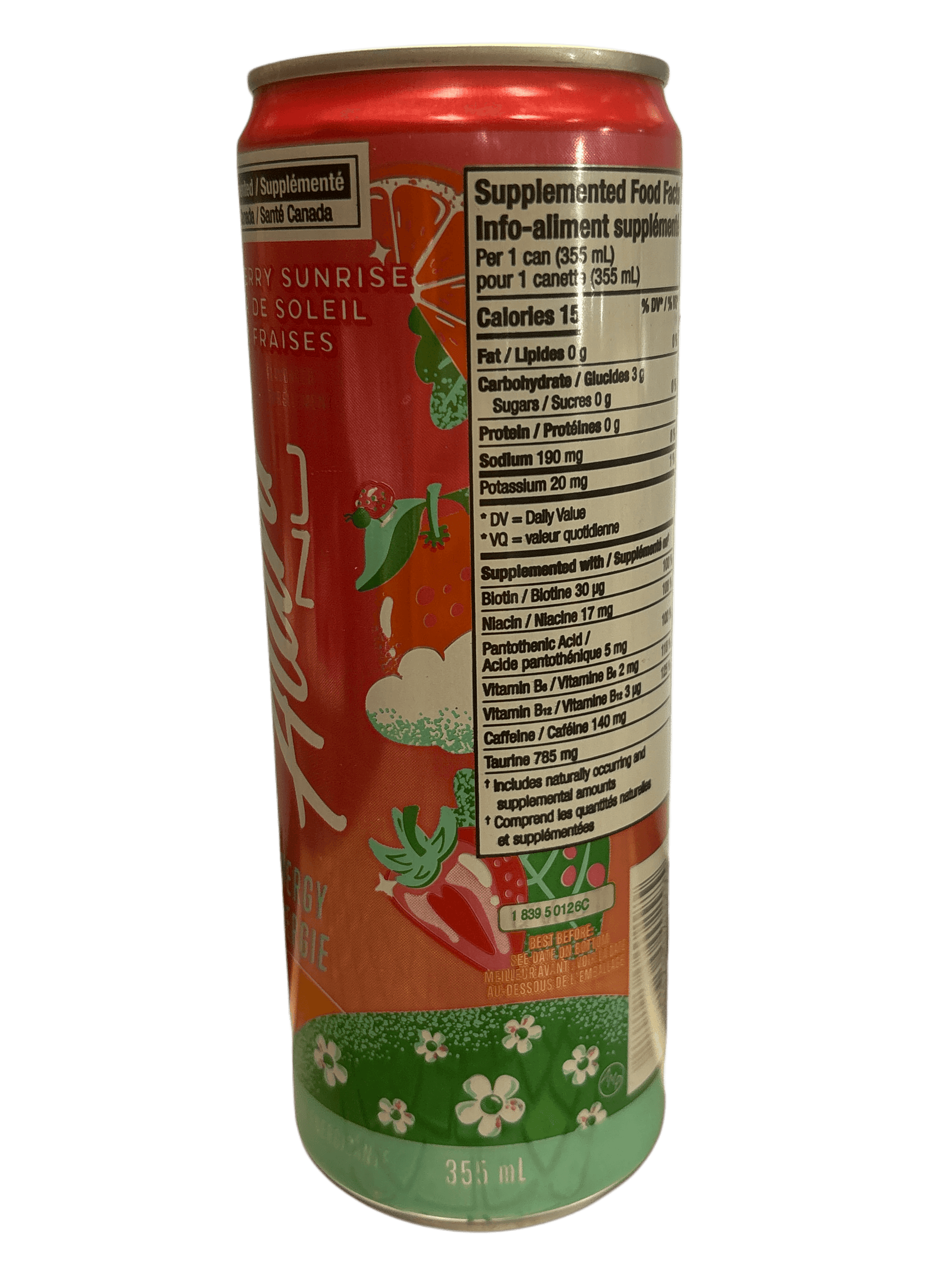 Alani Nu Strawberry Sunrise Energy Drink 355ML - Canadian Edition - www.Shopthatapp.com