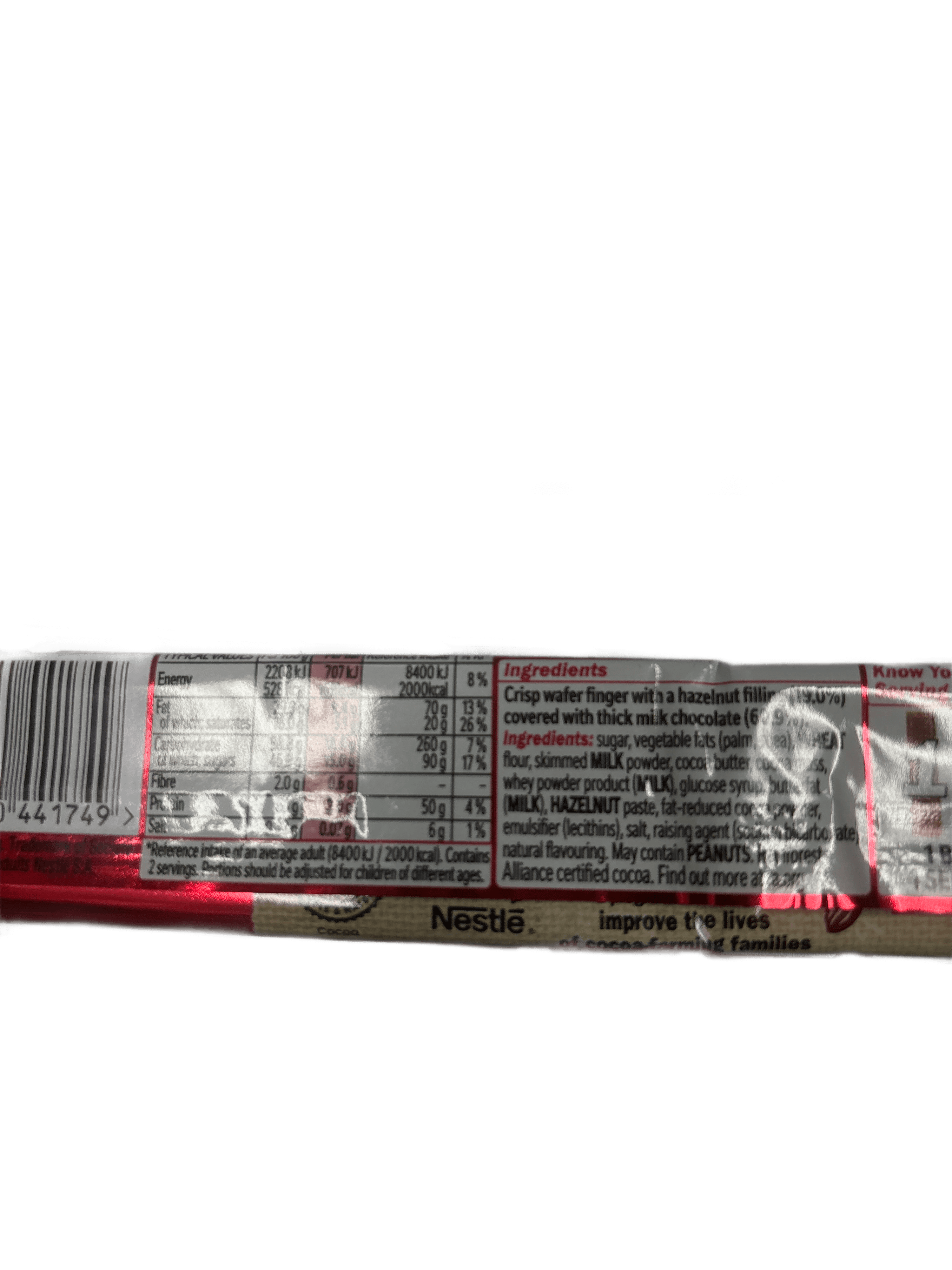 Kit Kat Chunky Hazelnut Cream Duo Chocolate Bar 68G - U.K Edition - www.Shopthatapp.com