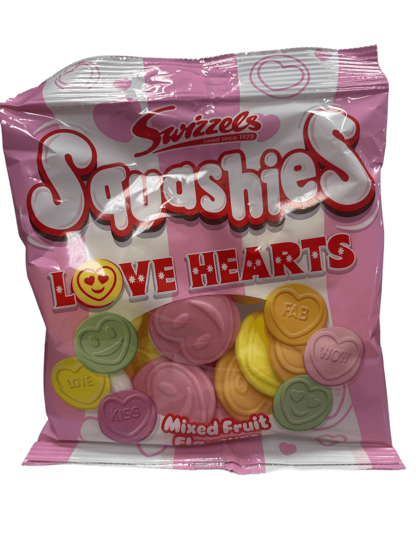 Squashies Love Hearts Mixed Fruit 120G - U.K Edition - www.Shopthatapp.com