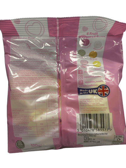 Squashies Love Hearts Mixed Fruit 120G - U.K Edition - www.Shopthatapp.com