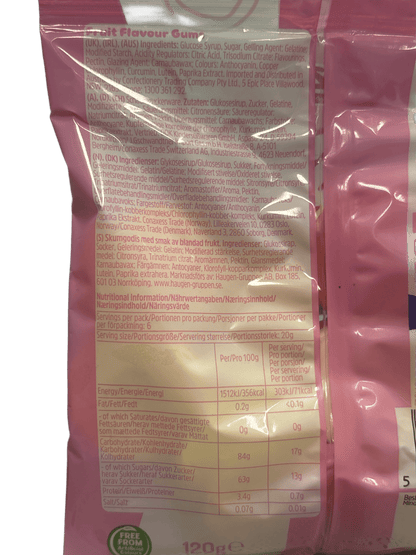 Squashies Love Hearts Mixed Fruit 120G - U.K Edition - www.Shopthatapp.com