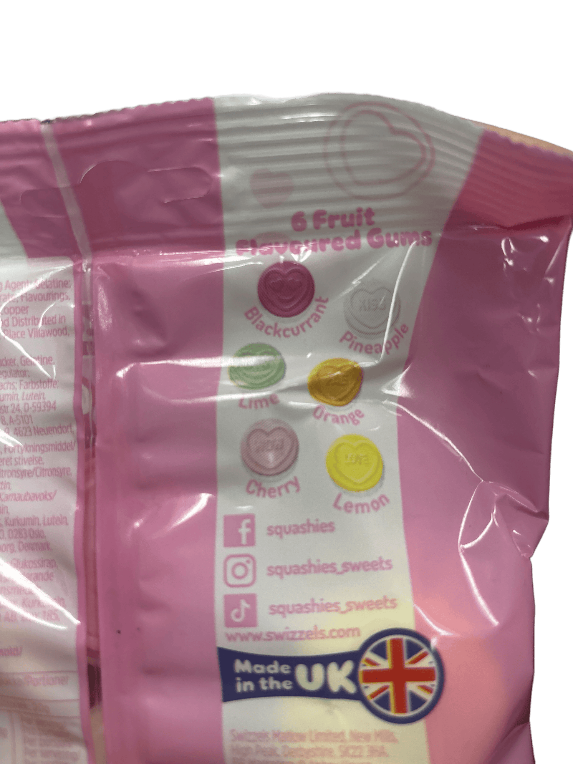 Squashies Love Hearts Mixed Fruit 120G - U.K Edition - www.Shopthatapp.com