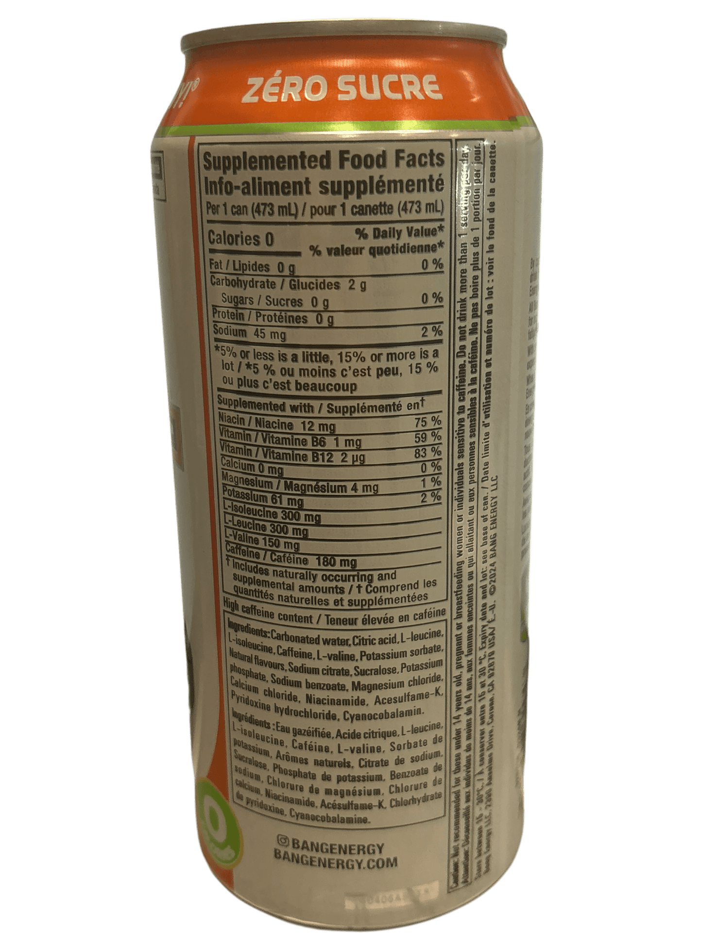 BANG Energy Peach Mango Drink 473ML - Canada Edition - www.Shopthatapp.com