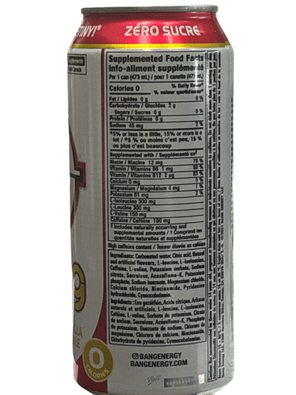 BANG Energy Zero Sugar Black Cherry Drink 473ML - Canada Edition - www.Shopthatapp.com