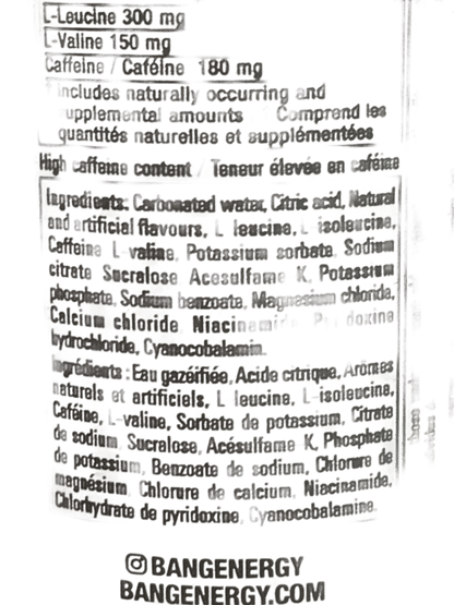 BANG Energy Zero Sugar Black Cherry Drink 473ML - Canada Edition - www.Shopthatapp.com