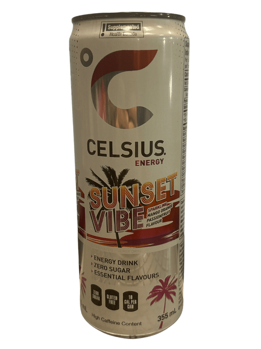 Celsius Sunset Vibe Energy Drink 355ML - Canada Edition - www.Shopthatapp.com